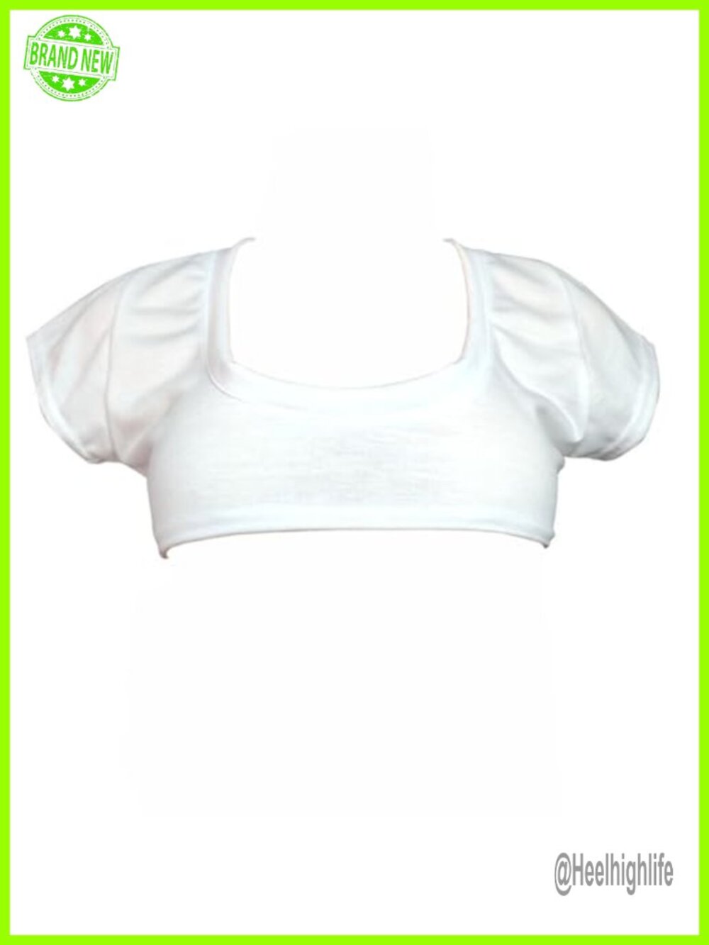 Sexy Short Sleeve Crop Cami Scoop Neck Mini T-Shirt Tank Top Club Party Top